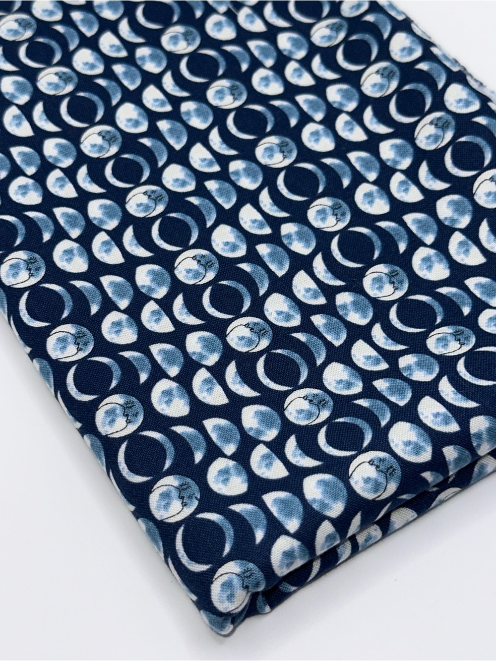 Starry Sky by Moda Navy and Light Blue Moon Phase Cotton Fabric